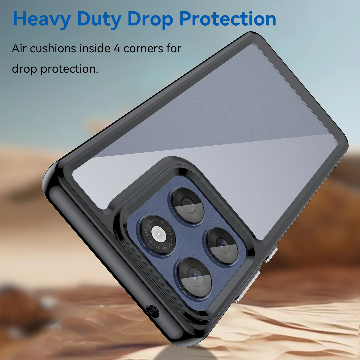 Para Moto Edge 60 Fusion funda transparente para Motorola Moto Edge 60 Fusion funda Coque Fundas duro translúcido a prueba de golpes parachoques de teléfono - imagen 3