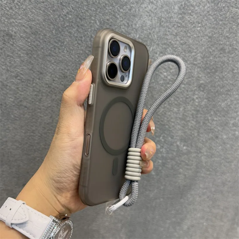 Funda de parachoques con patrón de neumáticos de negocios para iPhone 16, 14, 15 Plus, fundas Magsafe para iPhone 13, 12, 11, 14, 15 16 Pro Max, funda con correa para la muñeca - imagen 5