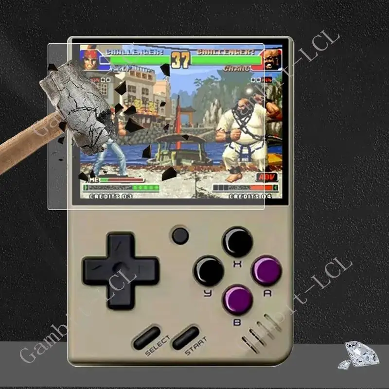 3 uds vidrio templado para Anbernic RG35XX / RG35XX + Plus 3,5 "AbernicRG35XX RG35XXPlus película protectora de pantalla - imagen 2