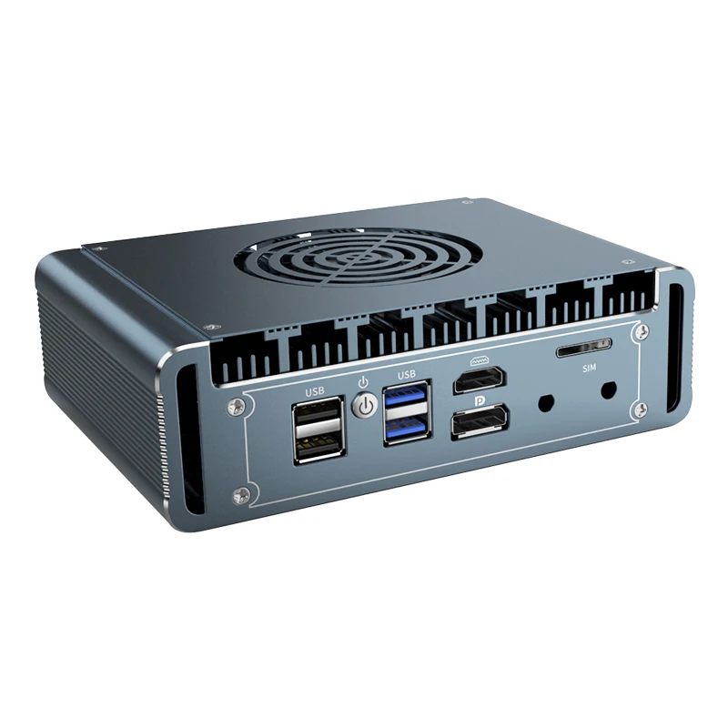 Mini PC con ventilador de 2,5G, enrutador N100 de 12. a generación, Intel 4 * i226 LAN Celeron N6005 J5005 pfSense PVE Firewall, mini ordenador de aluminio windows11 - imagen 2