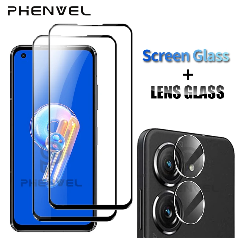 Vidrio Protector para Asus Zenfone 9, Protector de pantalla completo Zenfone 9 8 Flip 7, película de vidrio templado OLEOFÓBICO - imagen 2