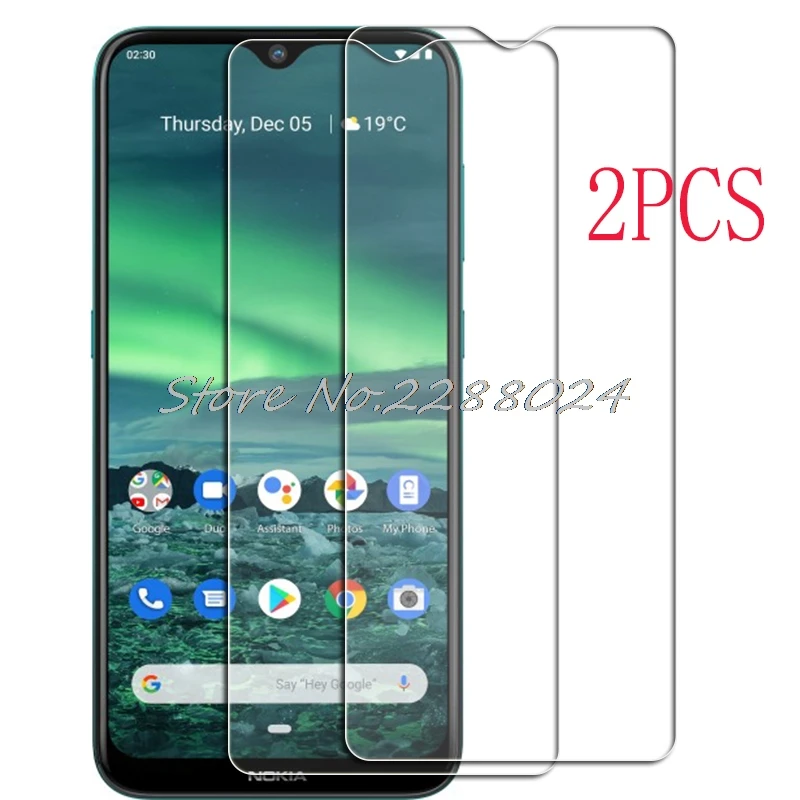 2 uds para Nokia 2,3 Protector de vidrio templado de alta definición para Nokia2.3 TA-1211, TA-1214, TA-1206, TA-1209 cubierta de película protectora de pantalla