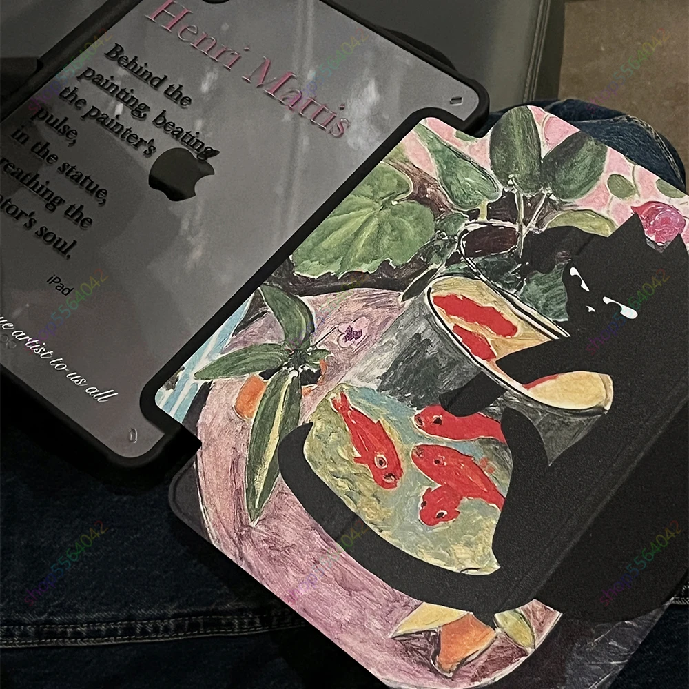 Nueva Funda para iPad Graffiti Cat para iPad Air 5ta generación 2022 10,9 ''Air 4 10th 11th Gen Pro 11 12,9 13 soporte para lápices Funda - imagen 2