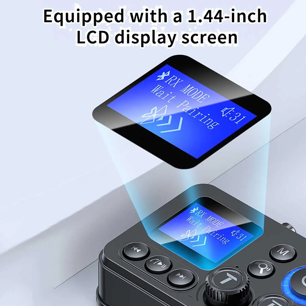 Receptor y transmisor de Audio Bluetooth 5,4, convertidor adaptador inalámbrico estéreo Coaxial óptico AUX RCA de 3,5mm para altavoz, TV, PC y coche - imagen 3