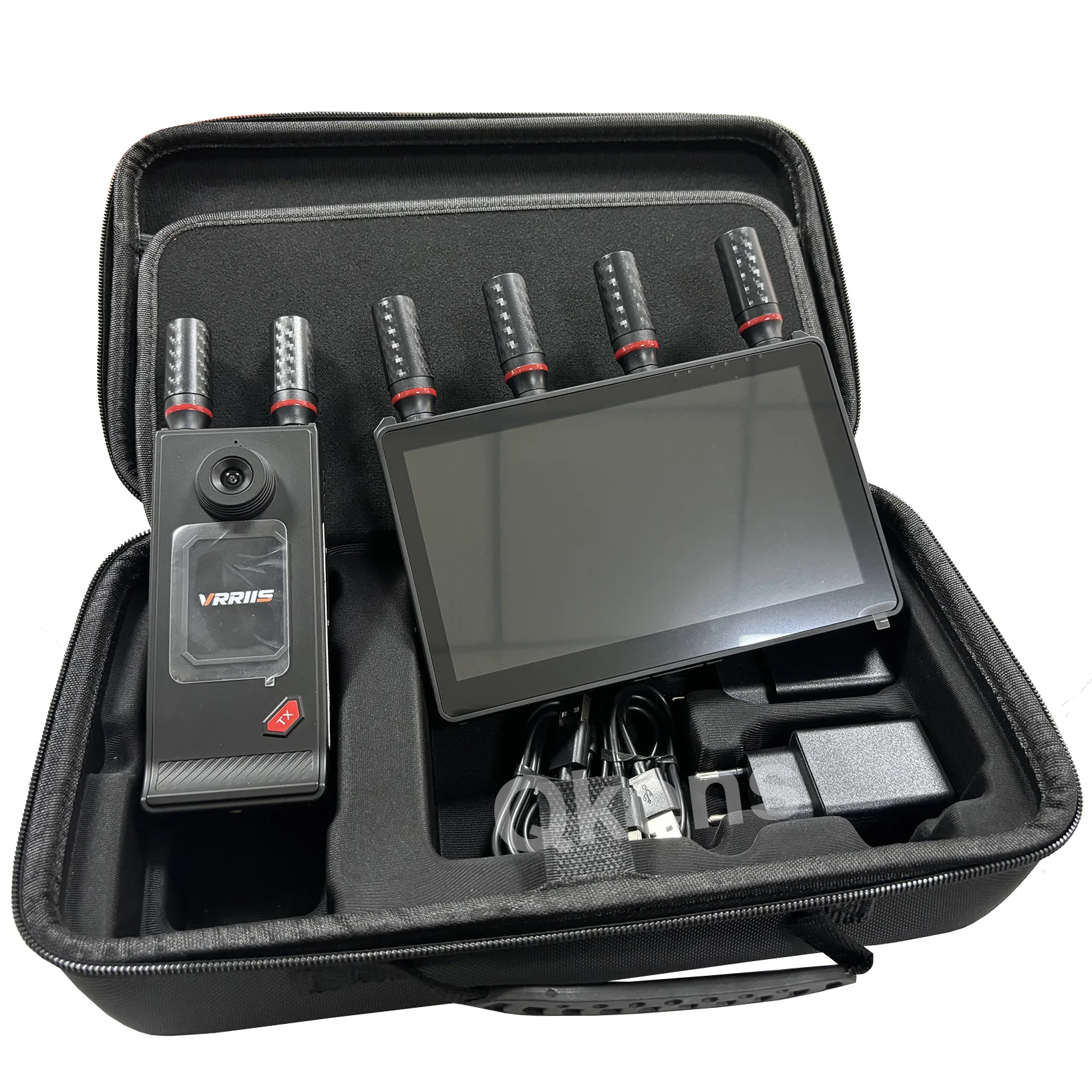 Transmisor y receptor de vídeo extensor HDMI de transmisión inalámbrica de 400m con ranuras para batería de Monitor de pantalla para transmisión en vivo de cámara - imagen 2