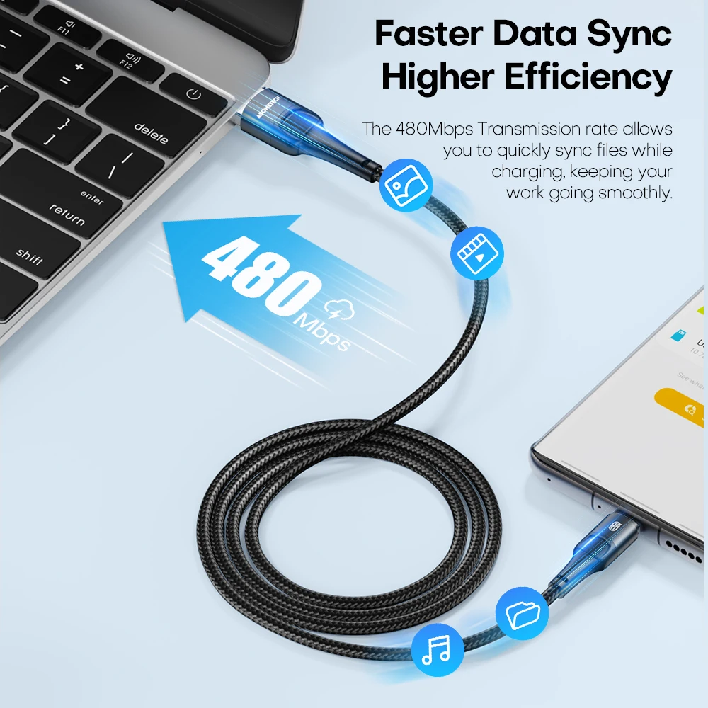 Cable USB-C Carga Rápida 100W – Compatible Huawei Samsung OnePlus - imagen 4