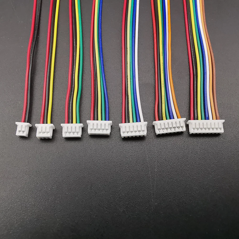 10 Uds Mini JST 1,25mm paso MX 1,25 2/3/4/5/6/8 Pin conector hembra a hembra con Cables de PVC 28AWG 10/15/20/30CM - imagen 4