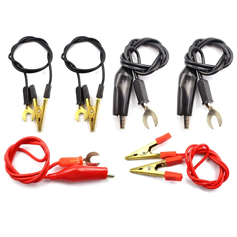 Línea Terminal de Clip de cocodrilo de dos extremos, 50CM, conexión en forma de U de 16/18/20AWG, línea de cortocircuito, línea de prueba de experimentos electrónicos - imagen 3