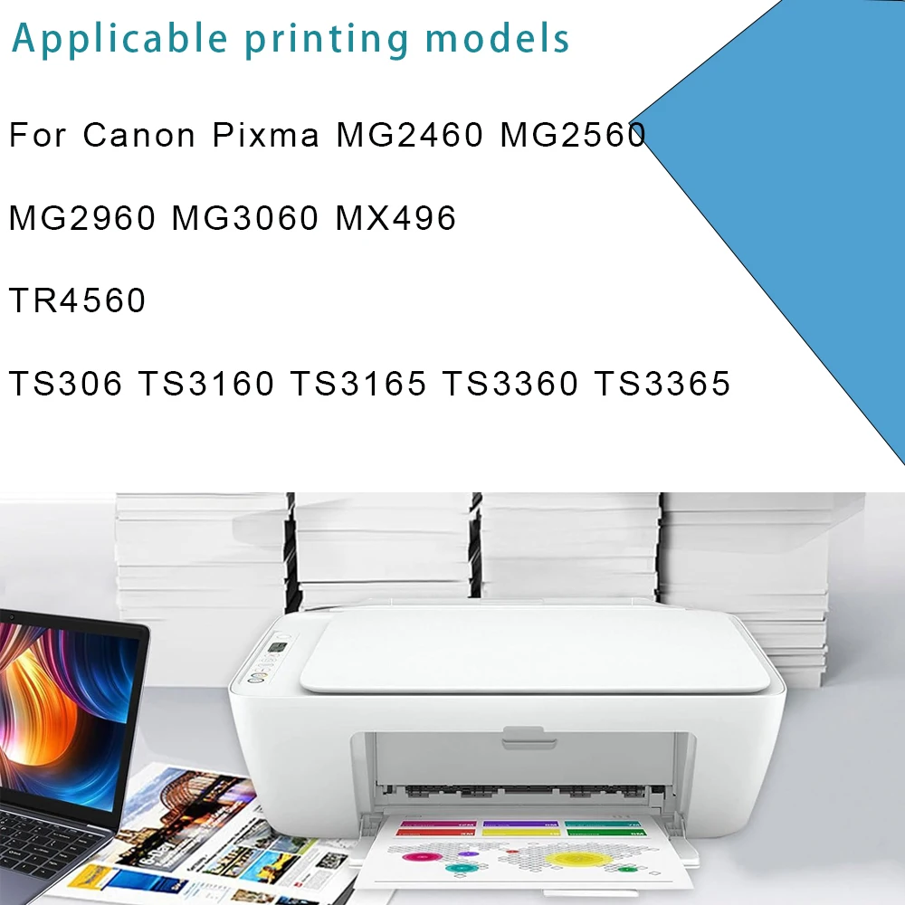 Vilaxh PG645 CL646 PG645XL CL646XL cartucho de tinta remanufacturado para impresora canon Pixma MG2460 2560 MX496 TS206 306 3160 3465 - imagen 3