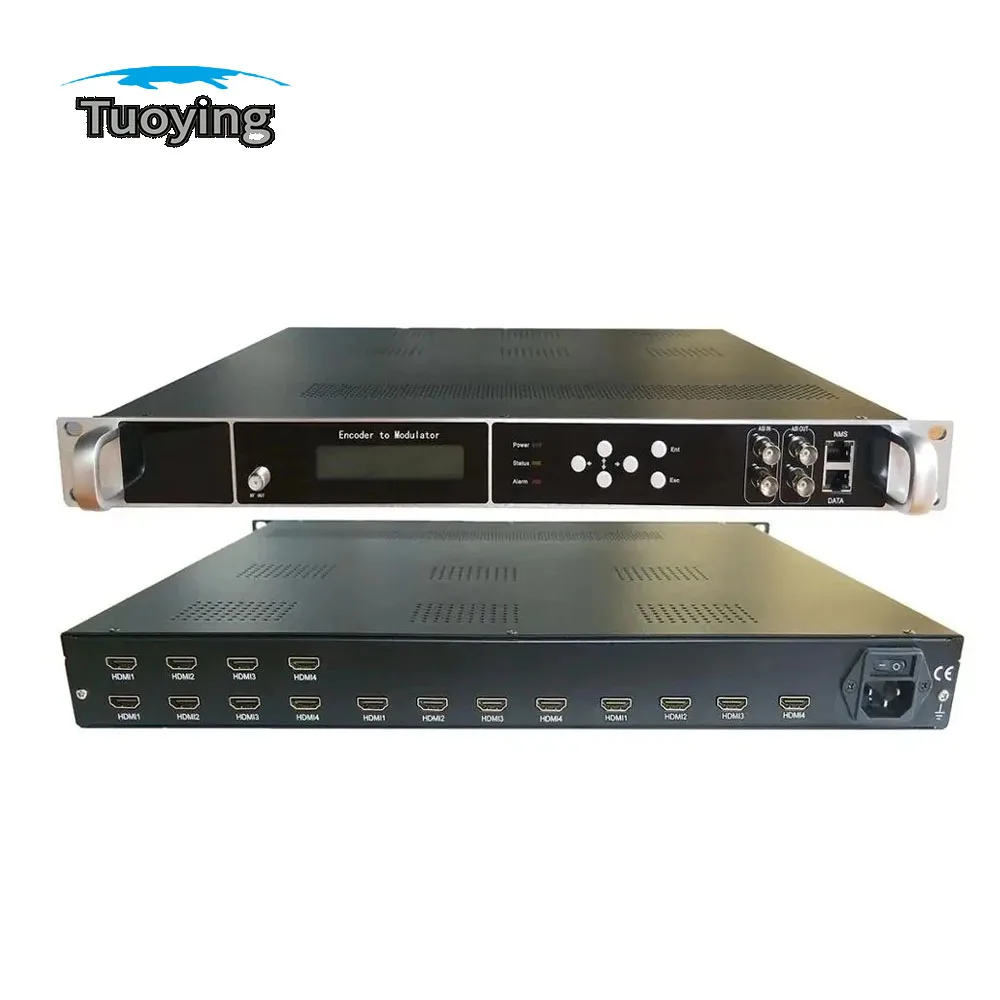 Modulador codificador de TV HD 4/8/12/16/24 canales HD MI a RF IP a RF DVB-T DVB-C ATSC ISDBT modulador H265 H264 extremo frontal del Cable - imagen 3