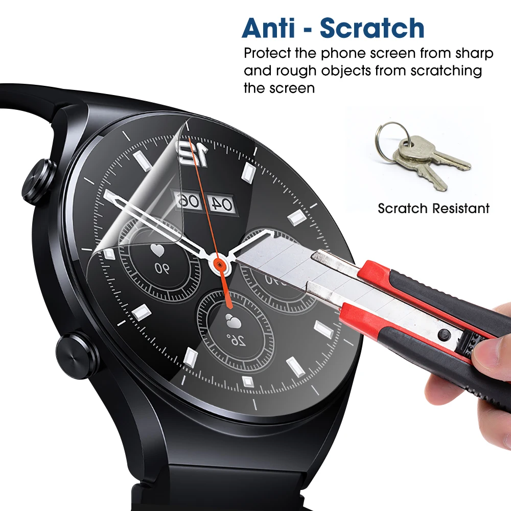 Película protectora de pantalla suave para Xiaomi Watch S1 Active/S1Pro, películas protectoras antiarañazos para Xiaomi Mi S1 S1active - imagen 3