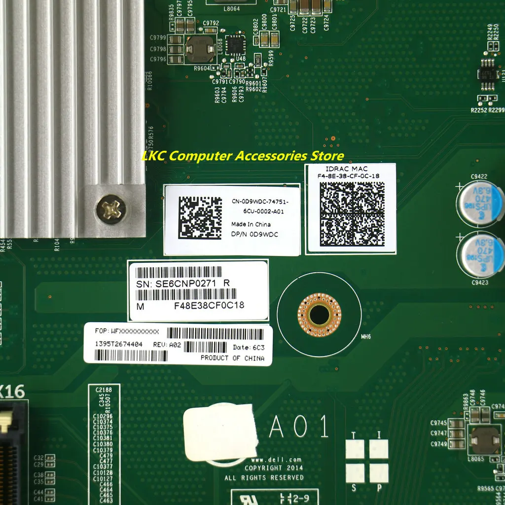 New For Dell PowerEdge C4130 Server Motherboard 797FV VCHW8 0797FV 0VCHW8 0D9WDC CN-0797FV CN-0VCHW8 CN-0D9WDC Mainboard - imagen 2