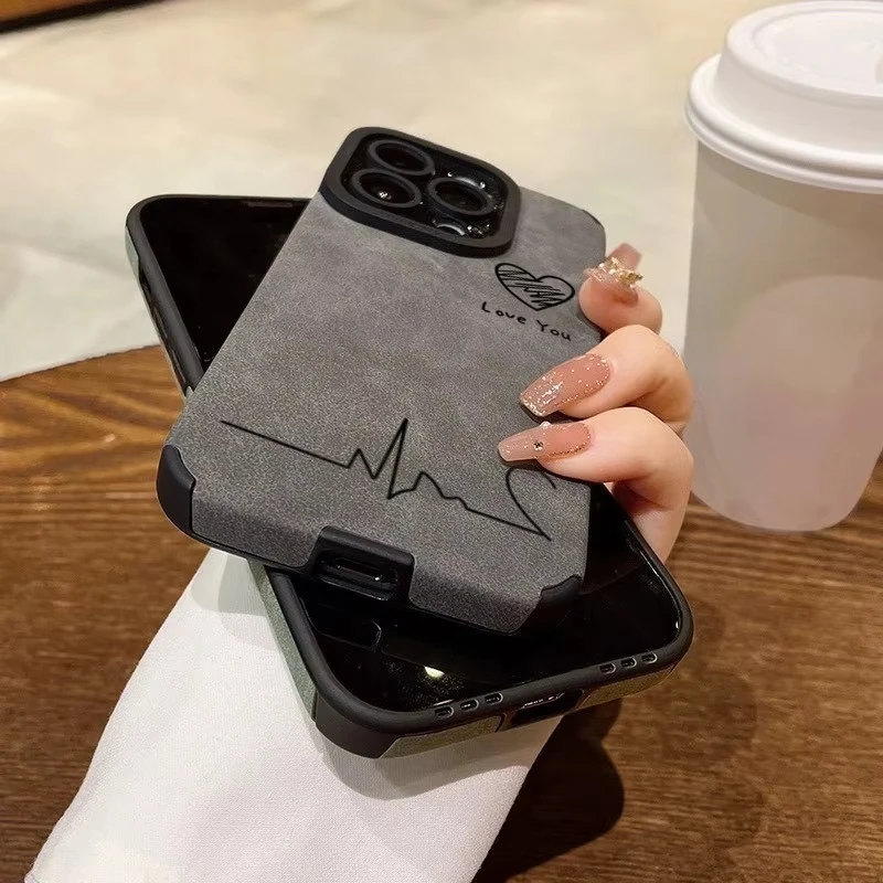 Funda de teléfono Premium Feeling Heartbeat Love para iPhone 17 16 15 14 13 12 11 Pro Max Plus 17 Air XR X XS Max cubierta a prueba de golpes - imagen 5
