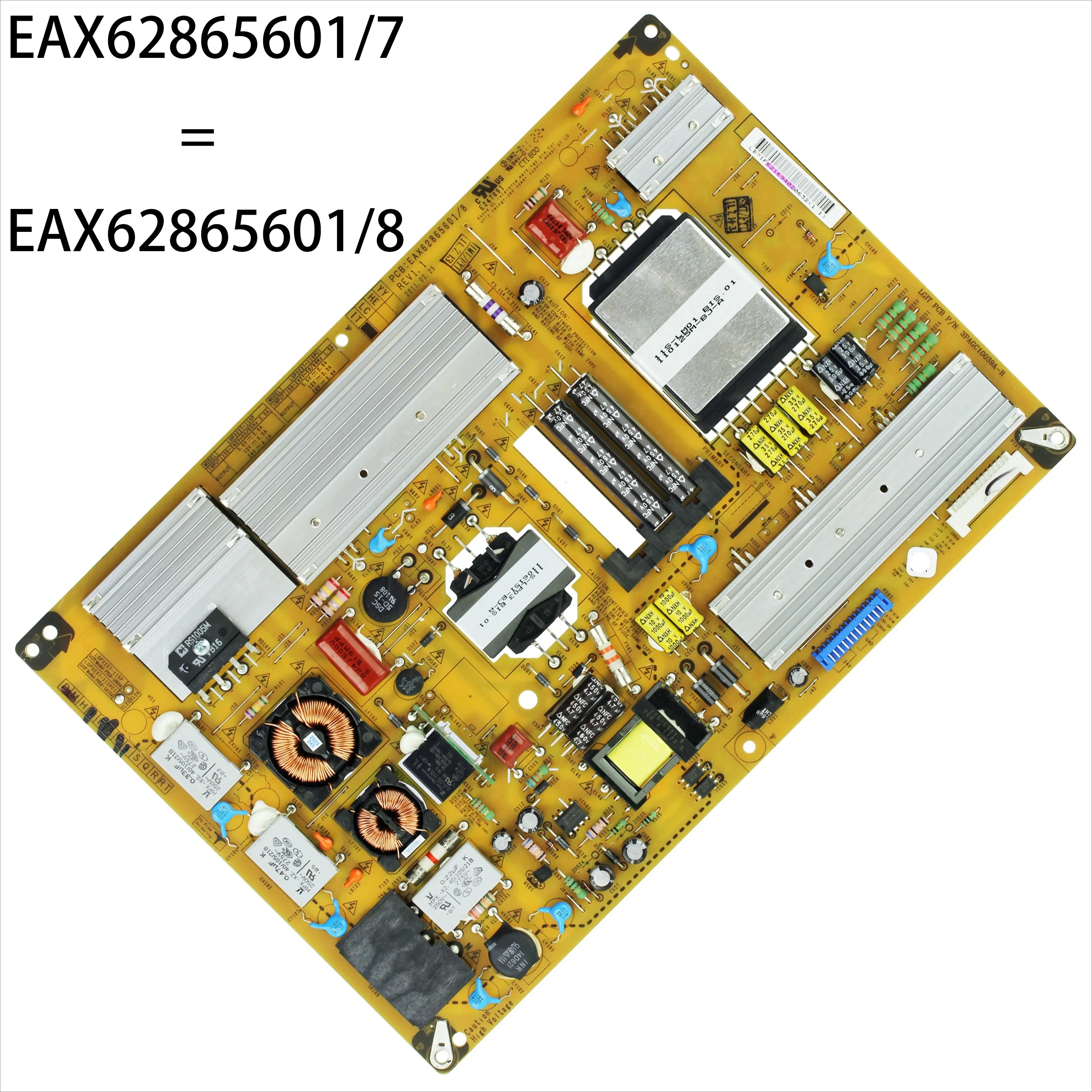 EAX 62865601 /7 = EAX 62865601 /8 LGP3237-11SP La placa de alimentación es para TV 32LV2500 32LV2500-UA 32LV2500-UG 32LV3500 32lV375G de 32"