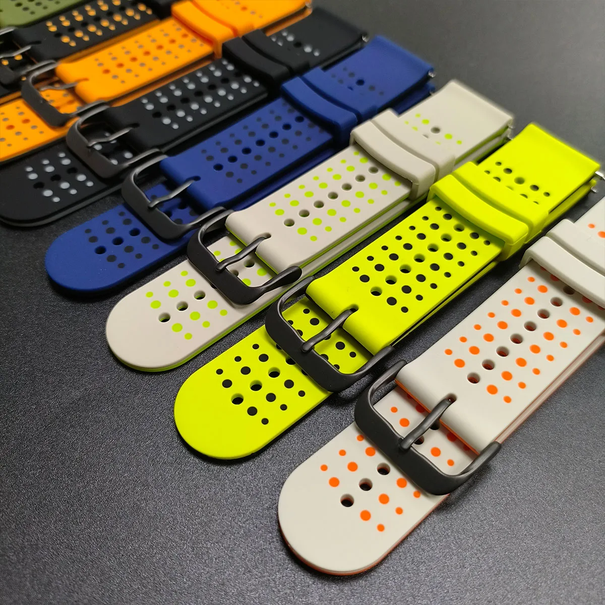 Correa de muñeca de silicona de 22mm para Garmin Venu 4 3/Vivoactive 4, correa de reloj para Garmin Forerunner 570 47mm 265 255, pulsera musical - imagen 5