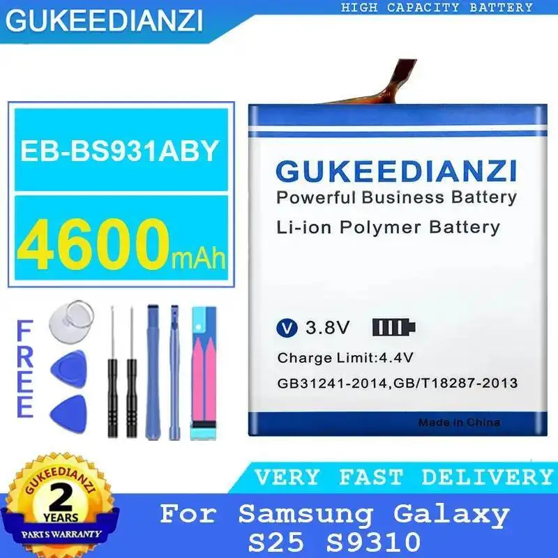 Batería estable del teléfono móvil 4600Mah EB-BS931ABY para Samsung Galaxy S25 S9310