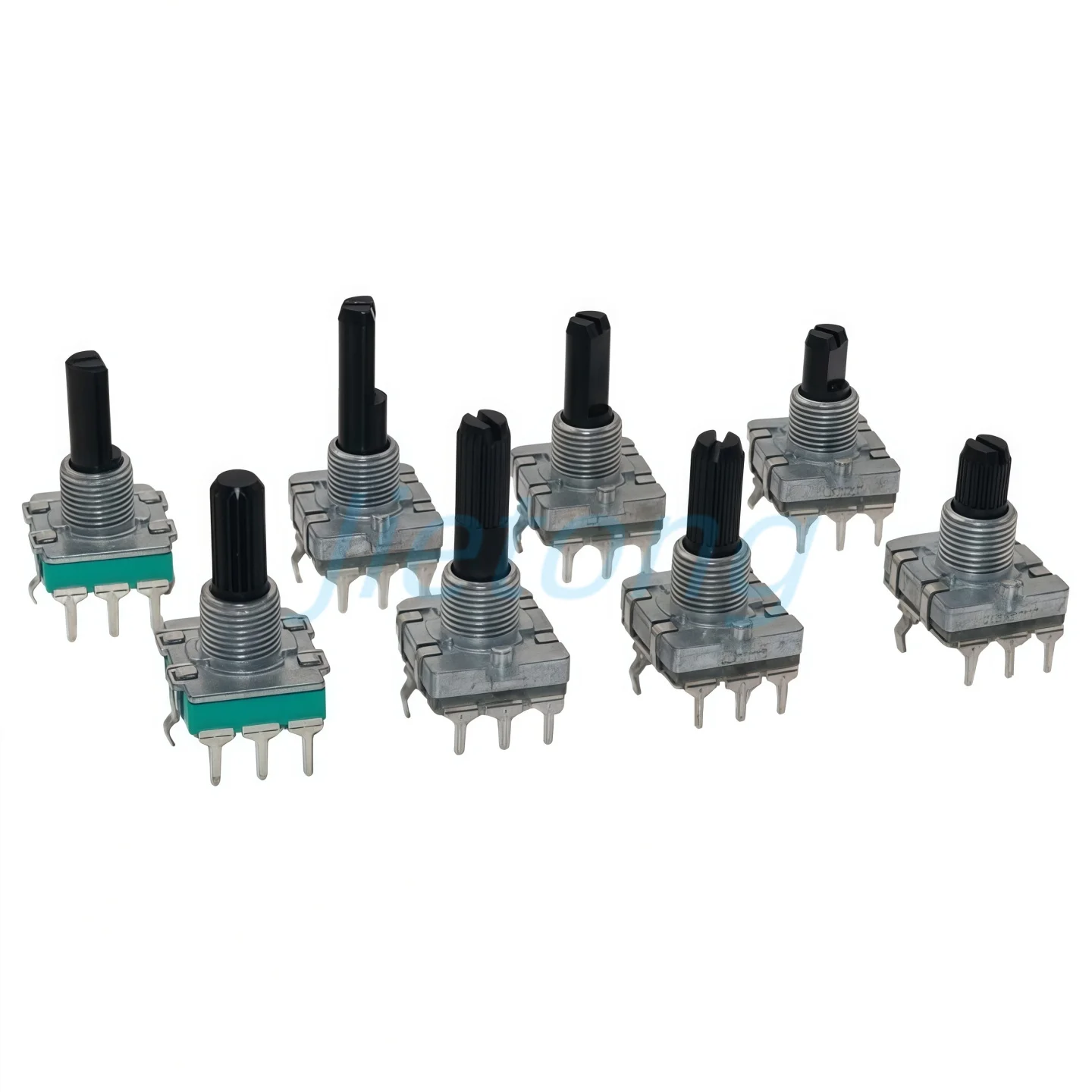 Potenciómetro codificador rotatorio EC16, amplificador de 24 posiciones, interruptor de cocina de inducción de volumen, 3/5 pines, 15/20/25MM, medio eje de ciruela, 1 ud. - imagen 2