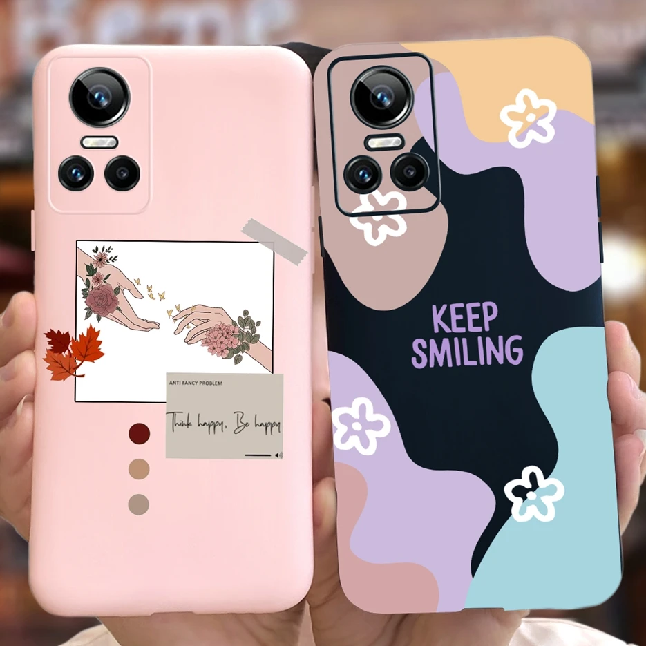Para Realme GT Neo 3 funda colorida nueva moda arte pintado cubierta para Oppo Realme GT Neo 3 80W/Neo3 150W suave y delgado Fundas parachoques - imagen 3