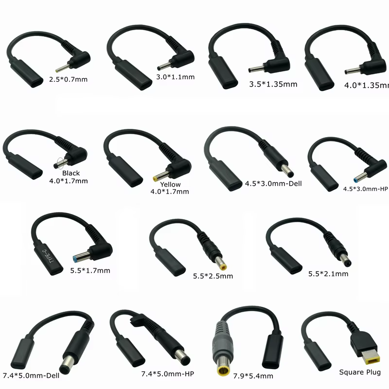 Cargador Portátil USB-C – Adaptador Corriente DC 4 en 1