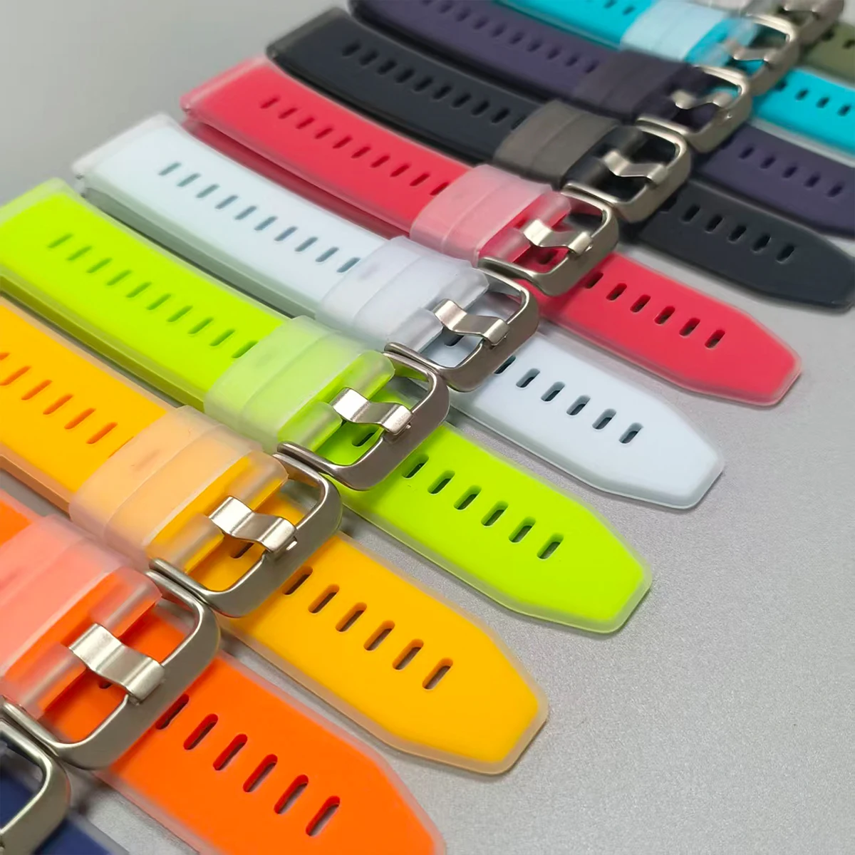 Correa de silicona de 22mm para Huawei Watch 5 4pro/GT6 5 4 pro/GT 6 5 4 3 2 46mm correa deportiva para Xiaomi S4-S3-S2-S1 pulsera - imagen 2