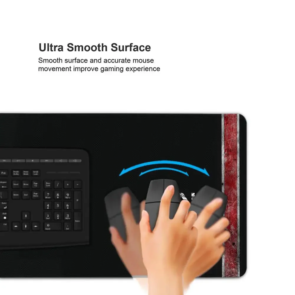 Alfombrilla de ratón grande N7 XXL, accesorios para juegos, alfombrilla de escritorio, borde de bloqueo antideslizante, lavable, adecuada para deportes electrónicos, oficina y uso doméstico - imagen 4