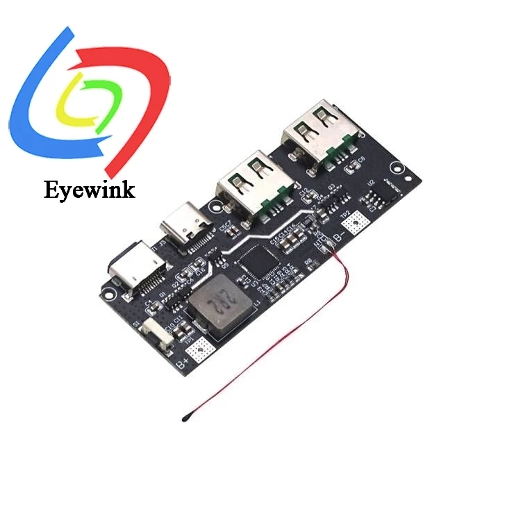 Banco de energía de 22,5 W, módulo de carga rápida bidireccional de 5 puertos, placa de circuito, Kit de placa base DIY QC4 + PD3.0 - imagen 3