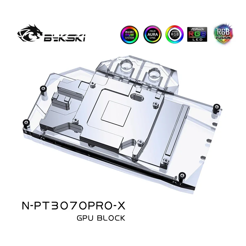 Bykski GPU bloque de refrigeración por agua para tarjeta gráfica Palit RTX 3070/3070ti/3060Ti Gaming Pro OC, bloque VGA GPU Cooler N-PT3070PRO-X - imagen 5