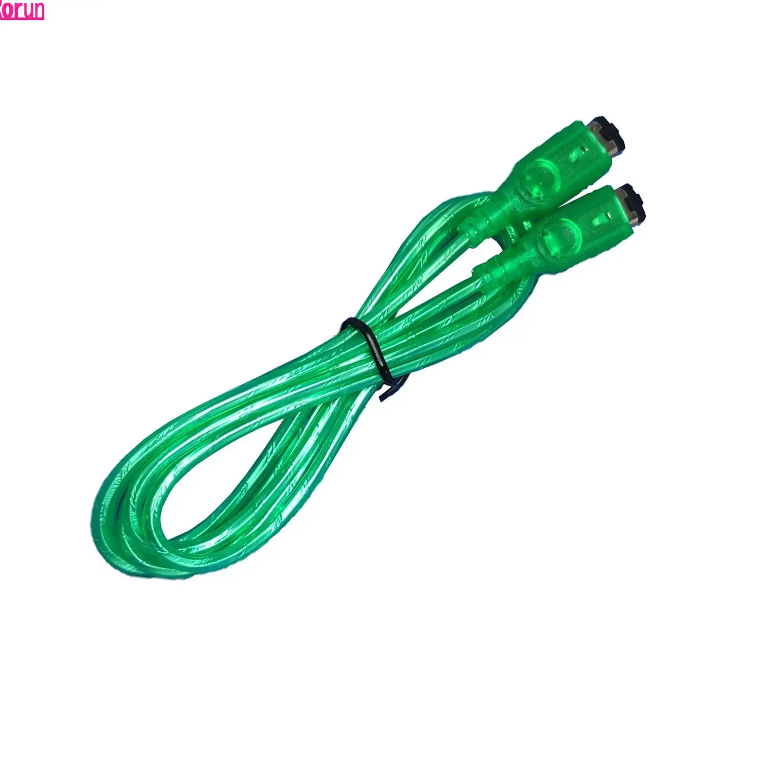 Cable de enlace en línea de 2 reproductores verde transparente de 1,2 m para cable de conexión GBA SP para consola de juegos gameboy advance sp