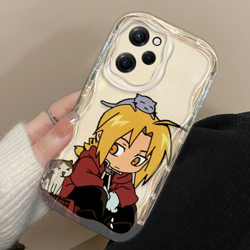 Funda Fullmetal Alchemist para Xiaomi Redmi Note 13 12 12Pro 11 10 Pro POCO F4 X3 X4 GT X5 X6 Wave Oil Phone Case - imagen 3
