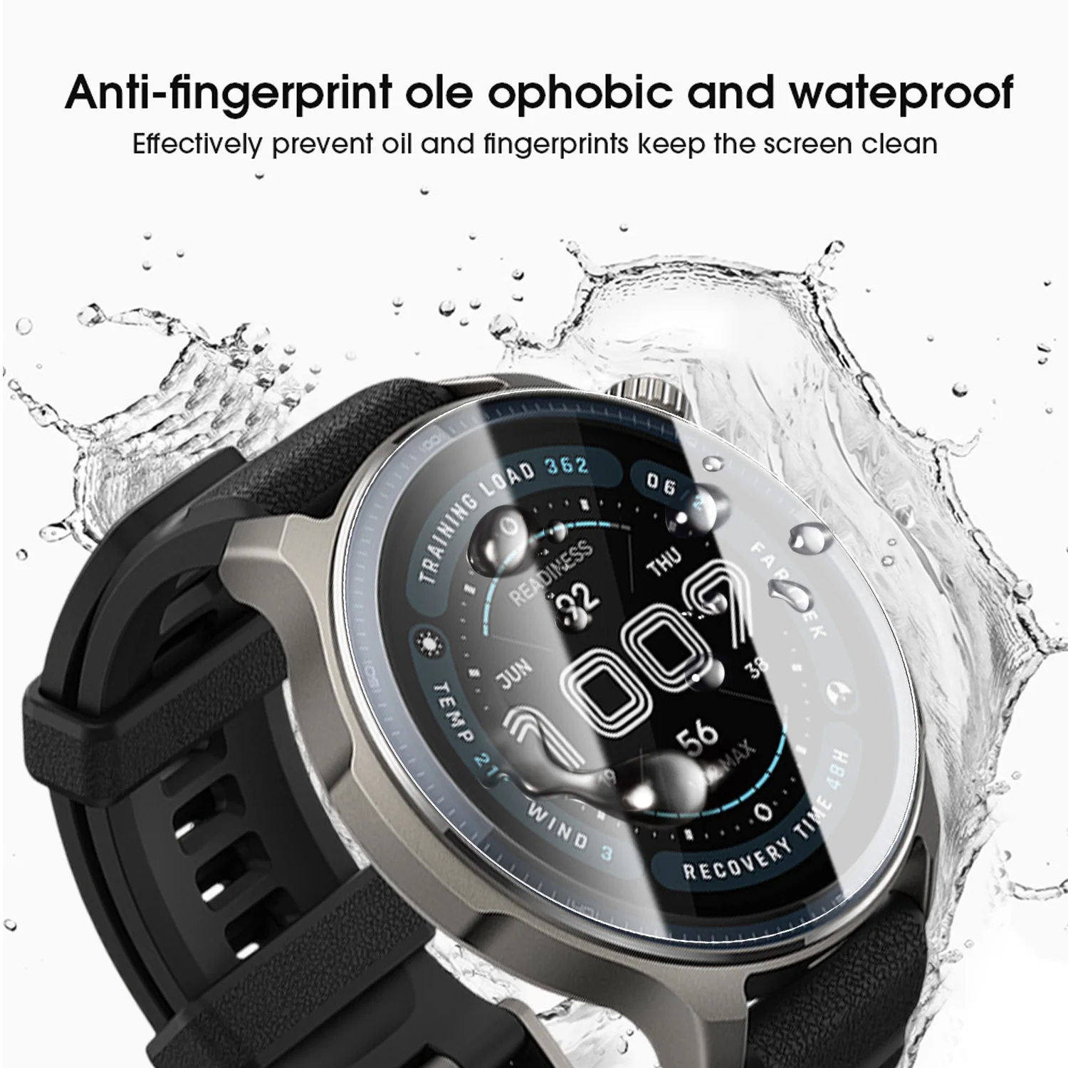 Protectores de pantalla para reloj inteligente Amazfit Balance 2, películas de vidrio templado para reloj, película protectora de dureza 9H para Amazfit Balance 2 - imagen 4