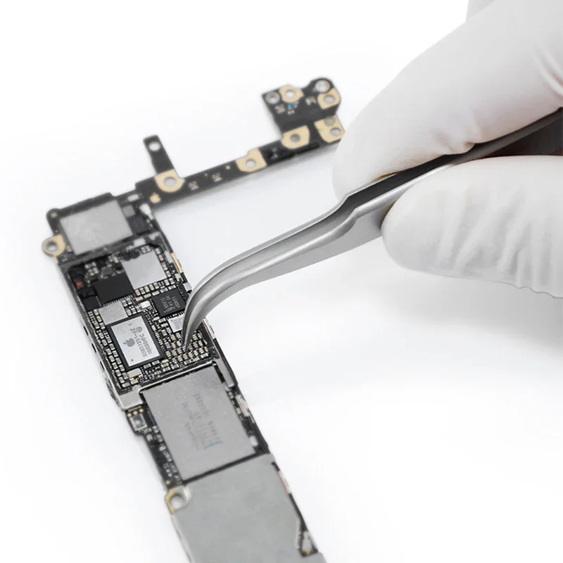 QIANLI-Pinzas de acero inoxidable no magnéticas para reparación de teléfonos móviles, Herramientas de sujeción de alambre volador, placa base, alta dureza, MEGA-IDEA - imagen 4