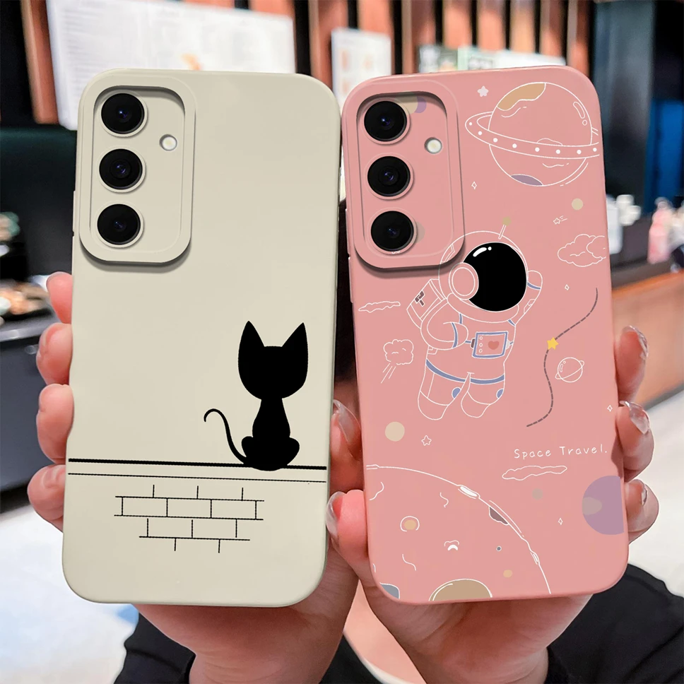 Funda para Samsung Galaxy S25 FE, bonita funda divertida de silicona líquida suave, carcasa antideslizante para teléfono Samsung S 25 FE, parachoques a prueba de golpes - imagen 2