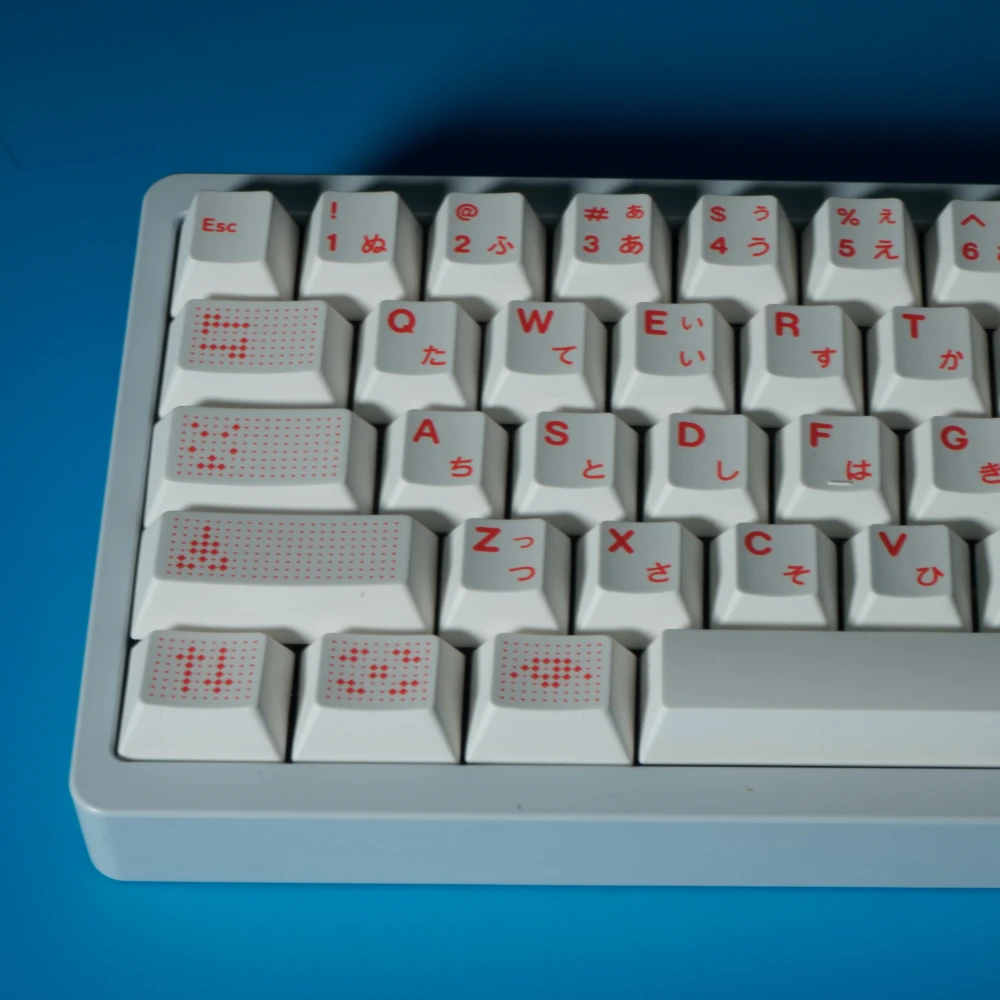 Teclas PBT AI, teclas japonesas blancas, tinte Sub Cherry, tapa de tecla de perfil para accesorios de teclado mecánico MX - imagen 2