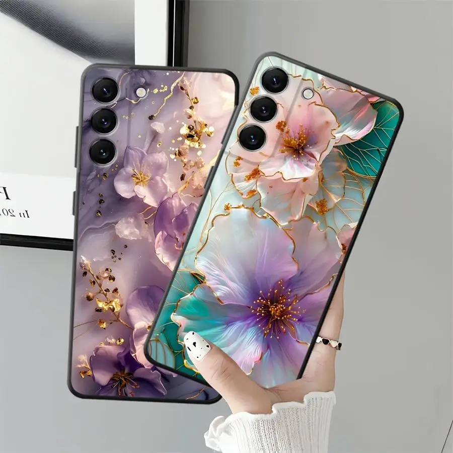 Funda de Mármol Colorida para Samsung Galaxy A22 A23 A55 A41 A26 A72 A24 A32 A52 A36 A73 A51 A25 A71 A53 A35 - imagen 3