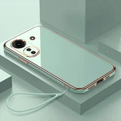 Funda Xiaomi Poco C65 / Redmi 13C – Diseño Chapado Cuadrado Antigolpes