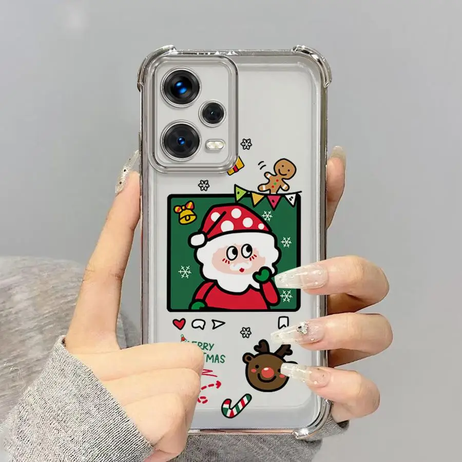 Funda suave navideña con dibujos animados para Xiaomi Redmi A3X 14C A3 13C A5 K80 Pro K80 5G - imagen 2