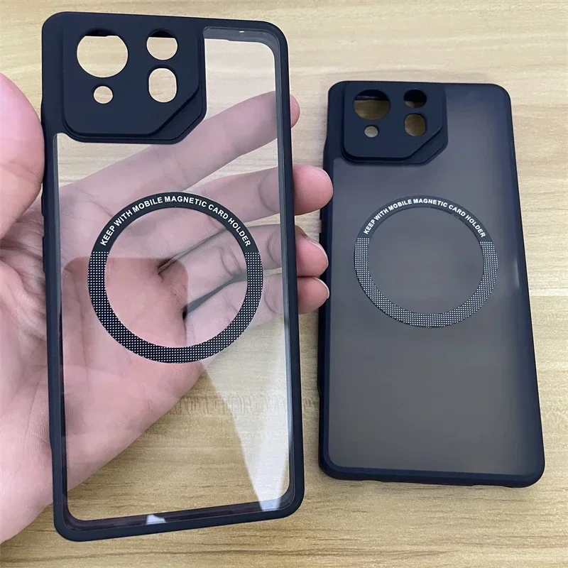 Funda magnética para ASUS ROG Phone 8, funda MagSafe transparente, funda trasera para teléfono ROG 8 8Pro Phone8Pro, carcasa protectora a prueba de golpes