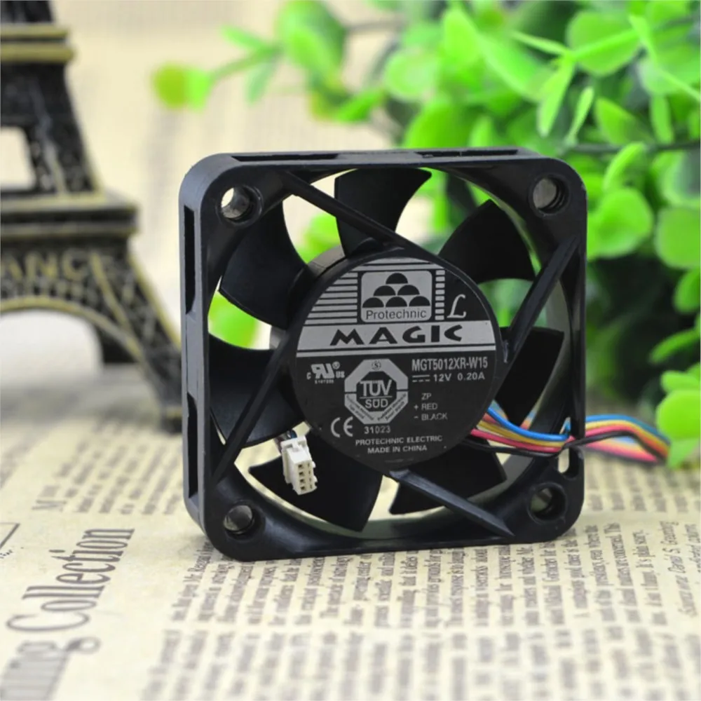 Ventilador de 50 mm para Magic MGT5012XR-W15 12 V 0.20A 5 cm 5015 Ventilador de enfriamiento axial PWM de 4 cables - imagen 5