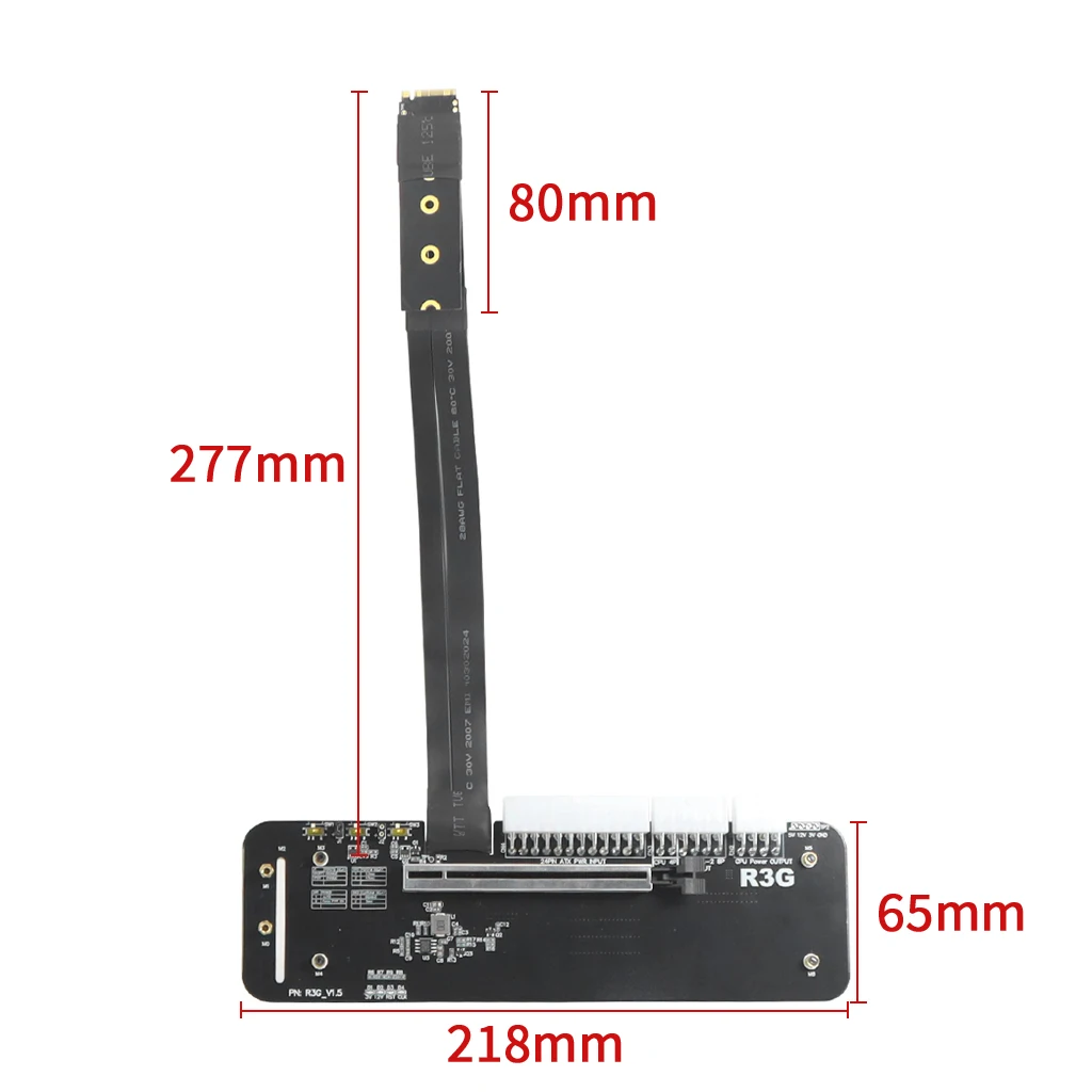 Tarjeta gráfica externa M.2 para NVMe PCIe 3,0 x4 Cable elevador para NUC ITX STX Laptop PC R43SG/R43SG-TU - imagen 5