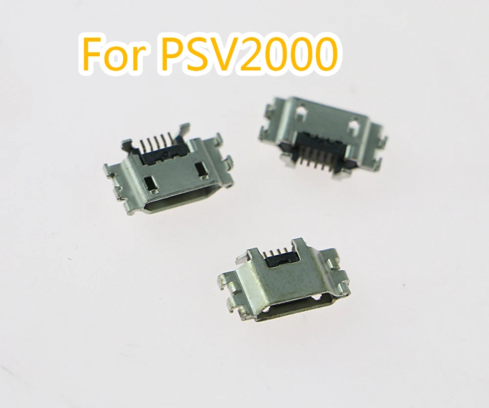 1 unidad para Sony PSV PS Vita 2000 reemplazo del enchufe del cargador de energía para PSV2000 puerto de conexión de carga de datos Micro USB
