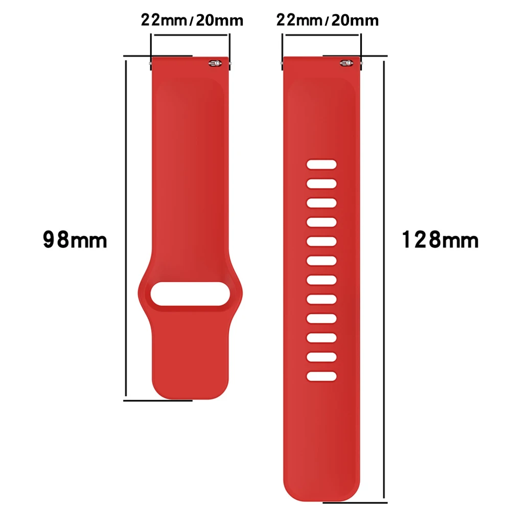 Correa de repuesto para Amazfit GTS 4/2 Mini GTS 3 bandas de silicona de Color 20mm 22mm correa de reloj Amazfit GTR 4 3 2 pulsera correas de reloj - imagen 4