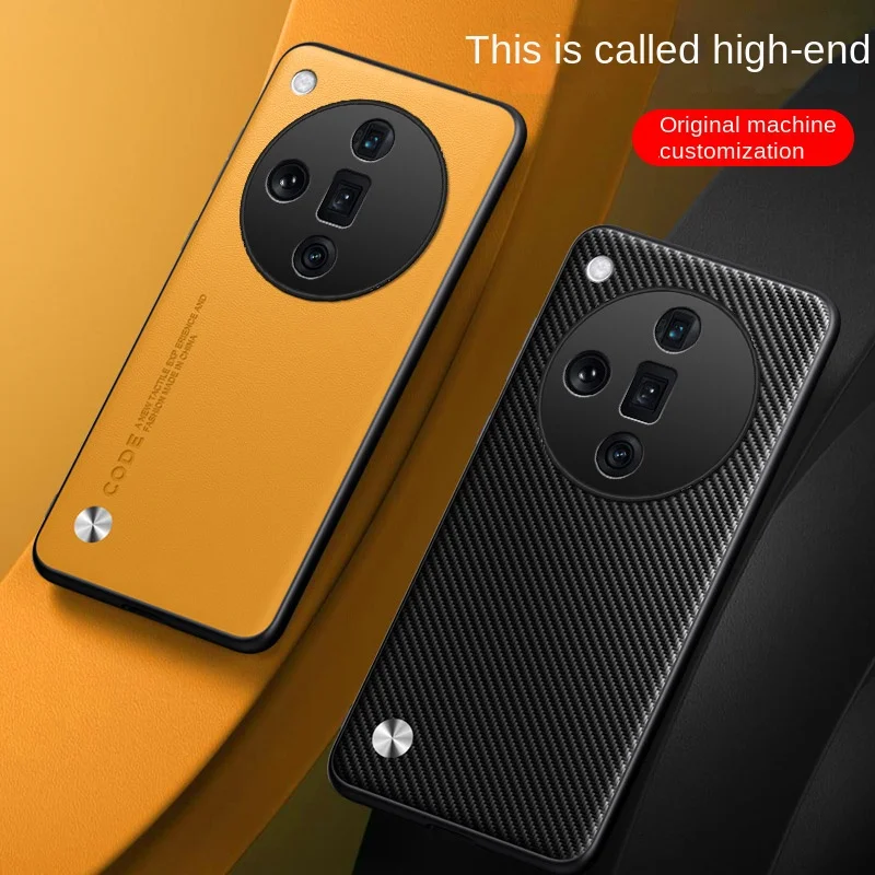 Coque arrière de protection en cuir végétalien souple, étui pour OPPO Find X7 Ultra X6 X5 Bery Pro