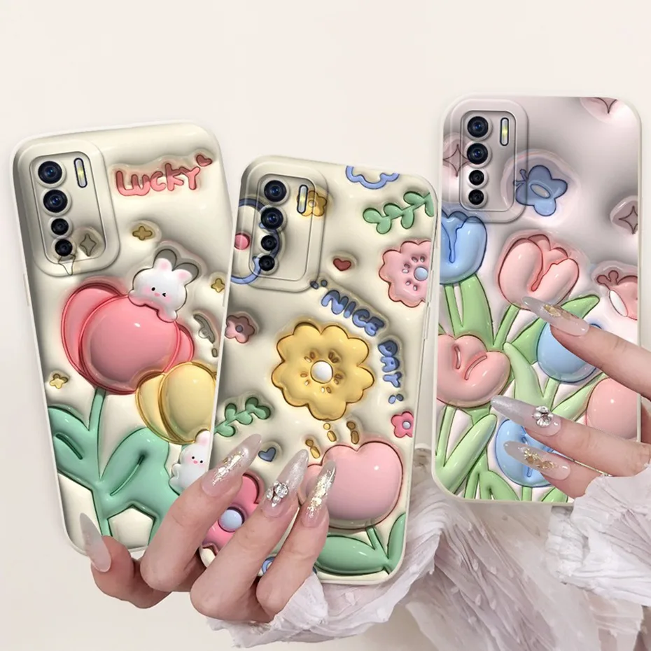 Para OPPO Reno3 CPH2043 hermosa mariposa Floral funda de teléfono para Oppo Reno3 Pro CPH2035 Reno 3 3Pro 4G fundas de gelatina de silicona suave - imagen 5