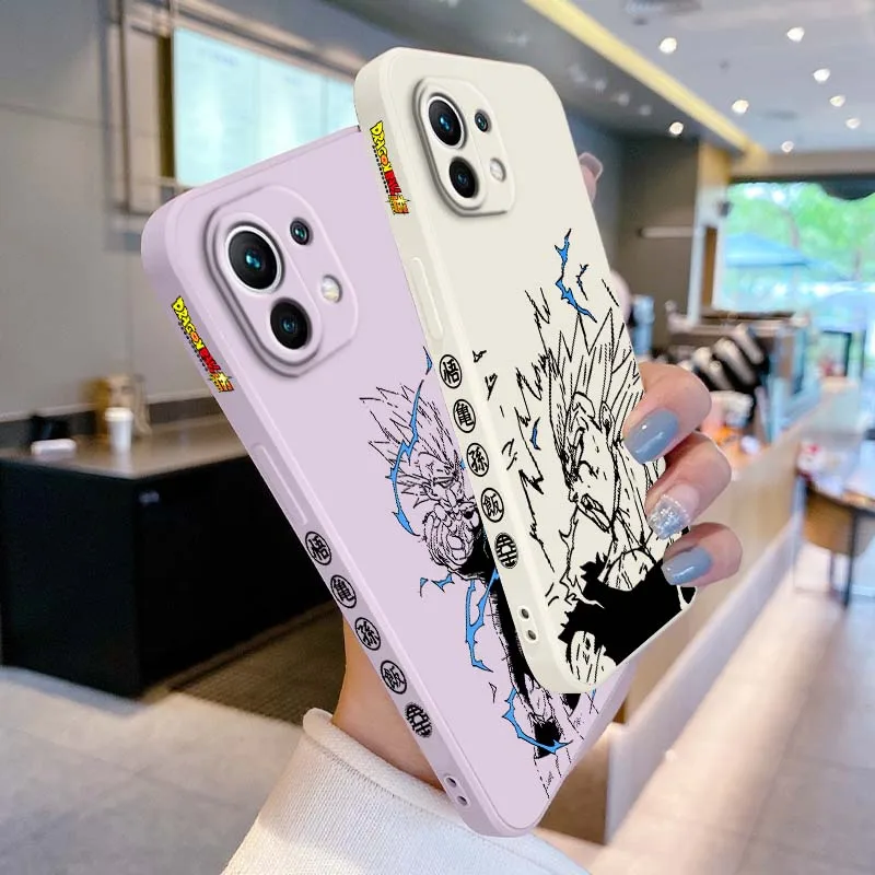Arte d-dragon Balls Vegeta cómic para Xiaomi Mi 17 15 14 13 12 11 9 13T 12T Lite Pro Max 5G cubierta de la caja del teléfono de la cuerda izquierda líquida - imagen 2