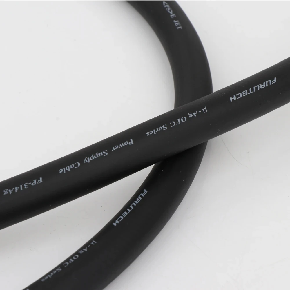 Audio Hifi 1M FP-314Ag 13mm de diámetro OFC + Conductor plateado Cable de alimentación de CA HIFI Cable a granel para Cable de alimentación DIY - imagen 3