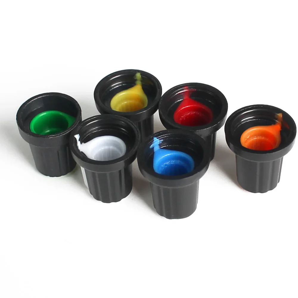 Juego de tapas de potenciómetro WH148 de 6 colores, perillas de Control de volumen surtidas de 30 piezas en rojo, amarillo, azul, verde, blanco y naranja, perilla AG2 - imagen 3