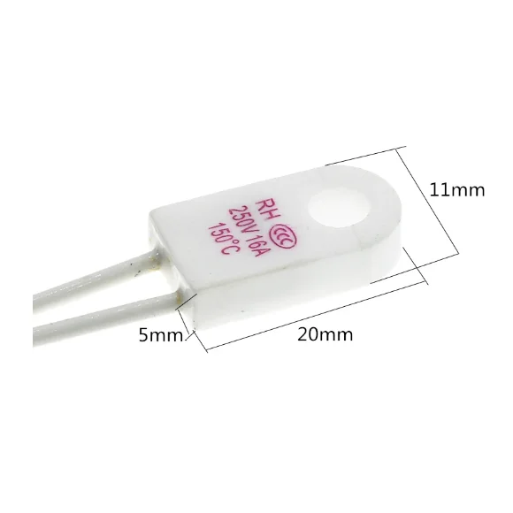 Calentador eléctrico RH/Tf 95/115/125/130/135/150/180/230 grados 15A 250V corte térmico Protector contra sobrecalentamiento - imagen 3