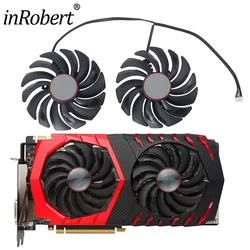Ventilador de refrigeración para tarjeta gráfica, pieza de repuesto para MSI GTX 1060, 1070, 1080Ti, RX480, 470, 480, 570, 580, 95MM, PLD10010B12HH, 4 pines, nuevo