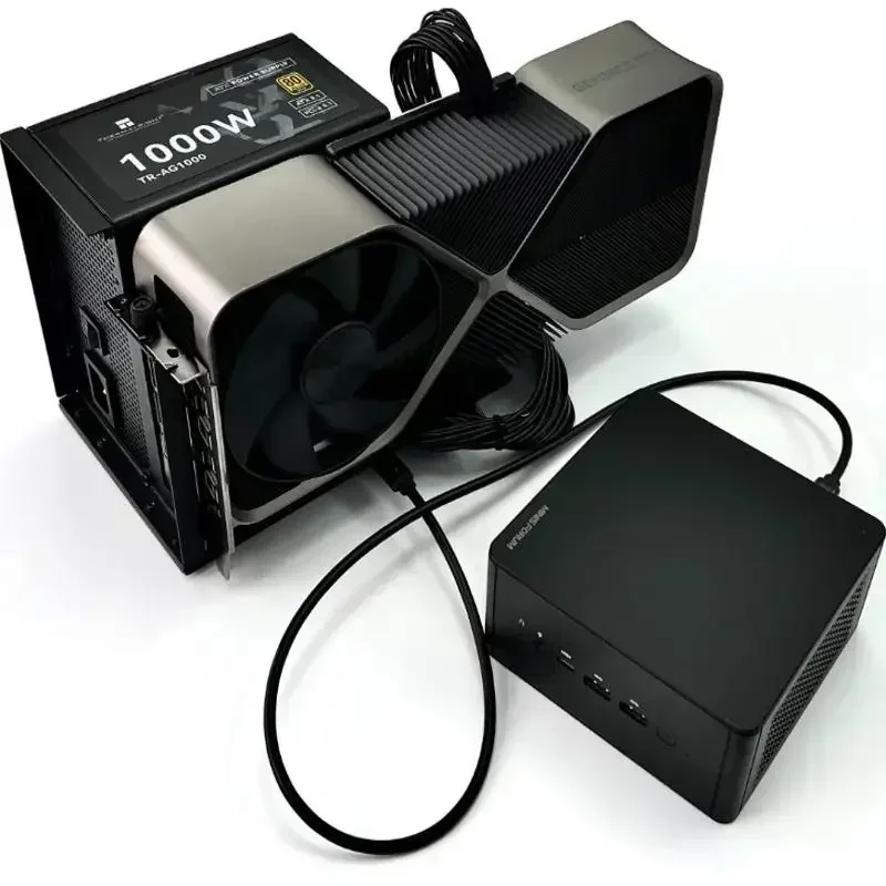 Adaptador EGPU externo UT4G-BK7 para portátil, USB4.0 a Pcie X16 EGPU para Thunderbolt 4/3 PCI-E 4,0 X4, base GPU para ordenador portátil NUC ITX STX - imagen 5