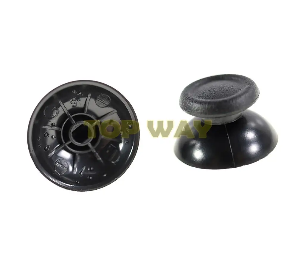2 uds negro gris Original para PS4 cubierta analógica 3D Thumb Stick Joystick tapa de seta para controlador Sony PlayStation 4 - imagen 3